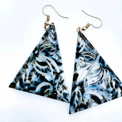 Hawaiian Acrylic Australia Designer Earrings Earring Accessories African Polynesian Jewelry Earring Women's Earrings for Women by All Mart Bristol Ltd