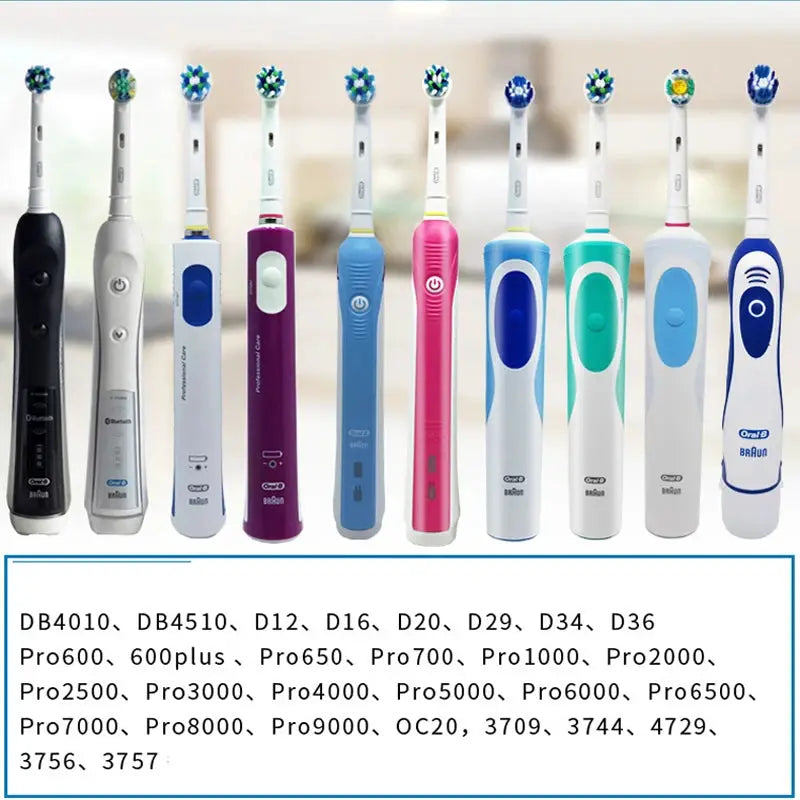Original Oral B Replacement Brush Heads for Oral-B Rotating Electric Toothbrush Genuine Teeth Whitening Soft Bristle Refills by All Mart Bristol Ltd