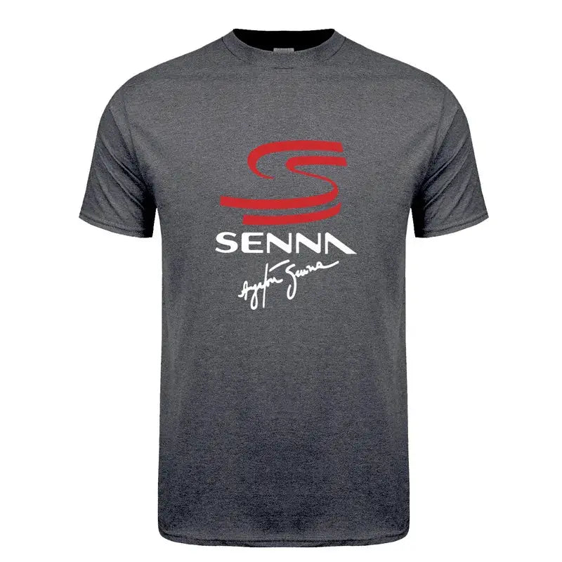 New Hero Ayrton Senna T Shirt Men Short Sleeve Cotton T-shirts Funny Cool Man Tshirt