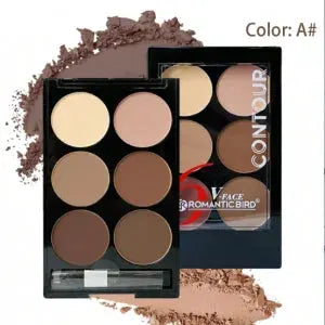 Highlight Contouring Powder Palette With Brush by Cashymart