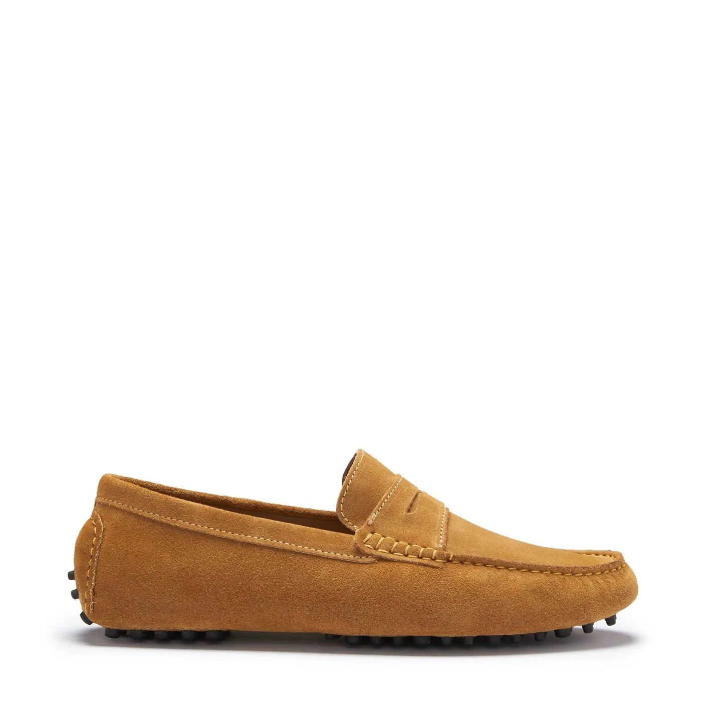 Penny Driving Loafers, tobacco suede by Hugs & Co.