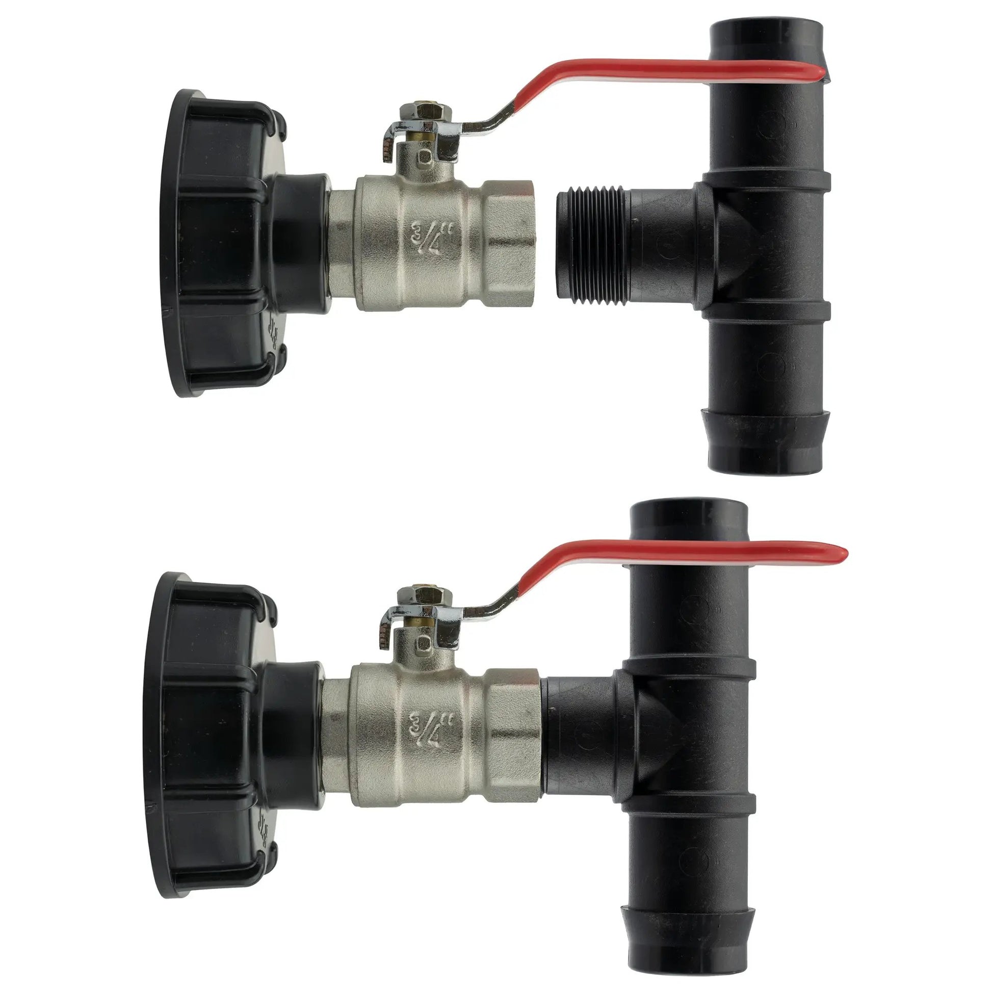 IBC 2” S60X6 Cap with Lever Valve and 19mm Barbed Tee by AP Supplies