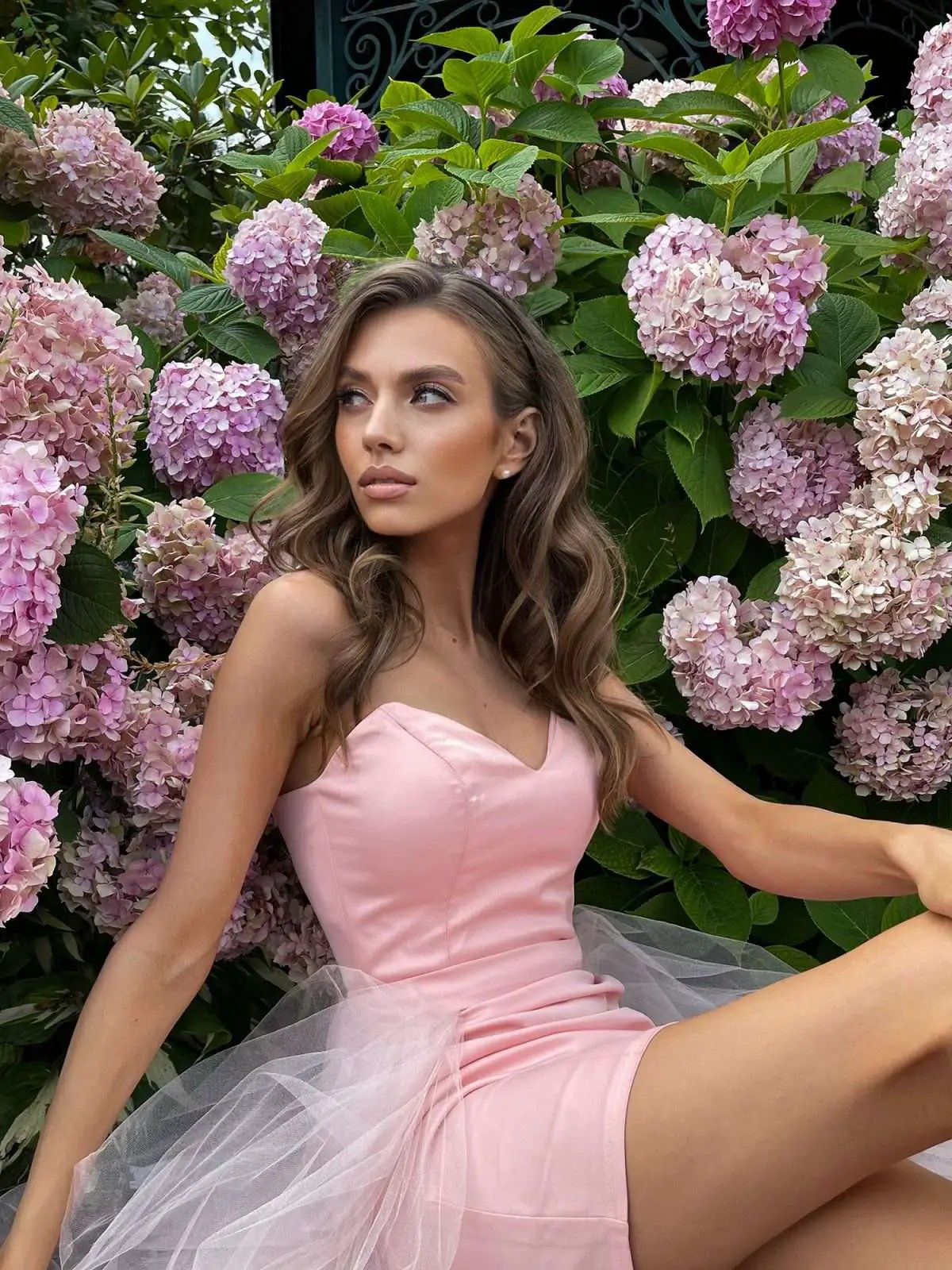 Short Mini Party Dress with Tulle Train by GLOWSYOU Women’s Fashion