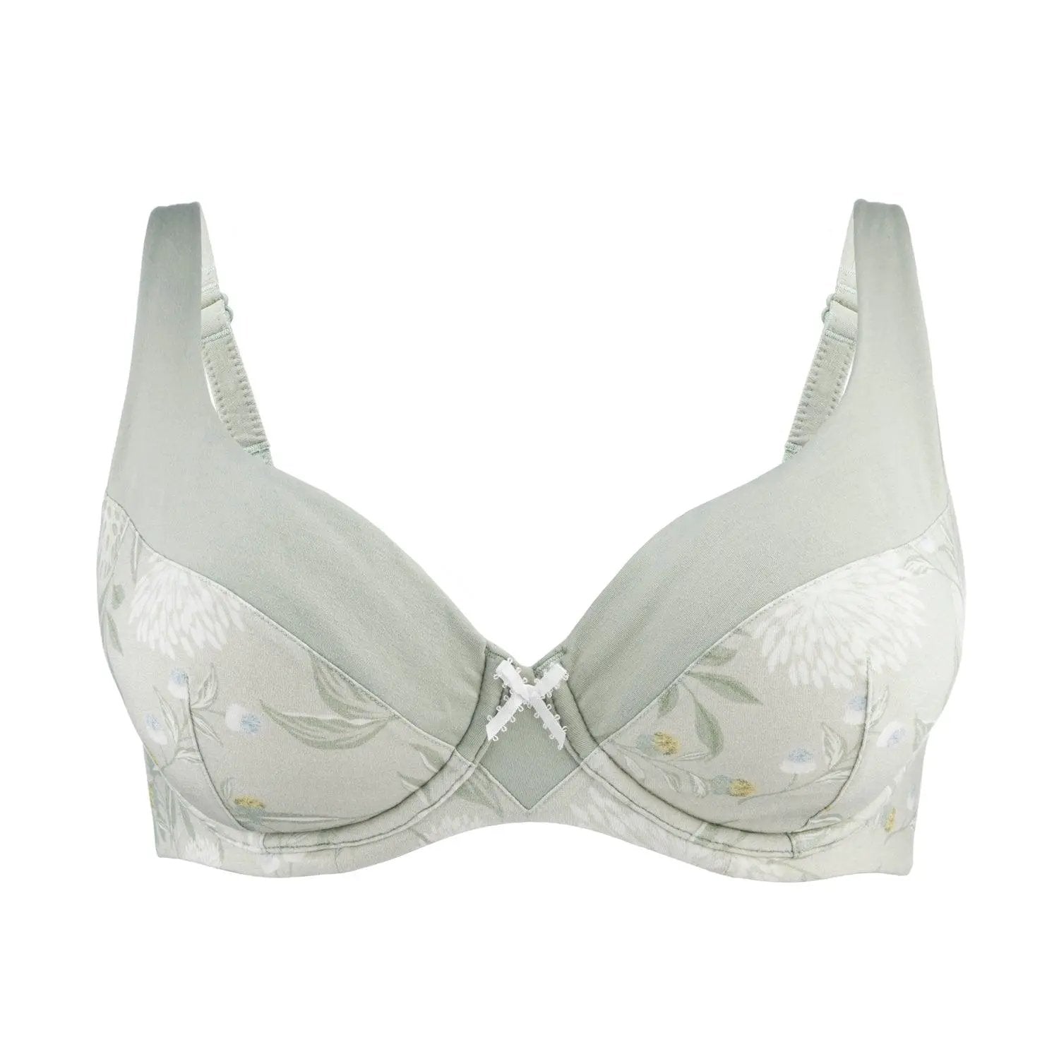 Valentina- Silk & Organic Cotton Underwired Full Cup Support Bra by Juliemay Lingerie