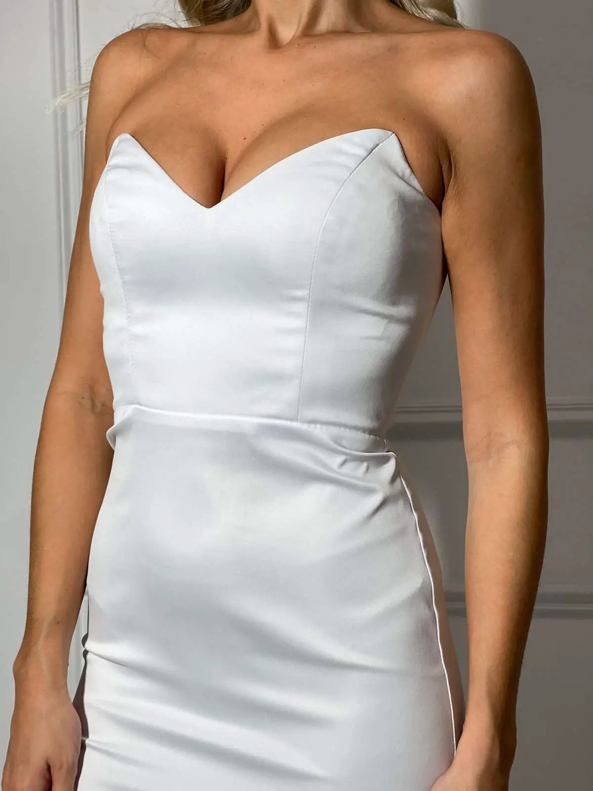 Short Mini Party Dress with Tulle Train by GLOWSYOU Women’s Fashion