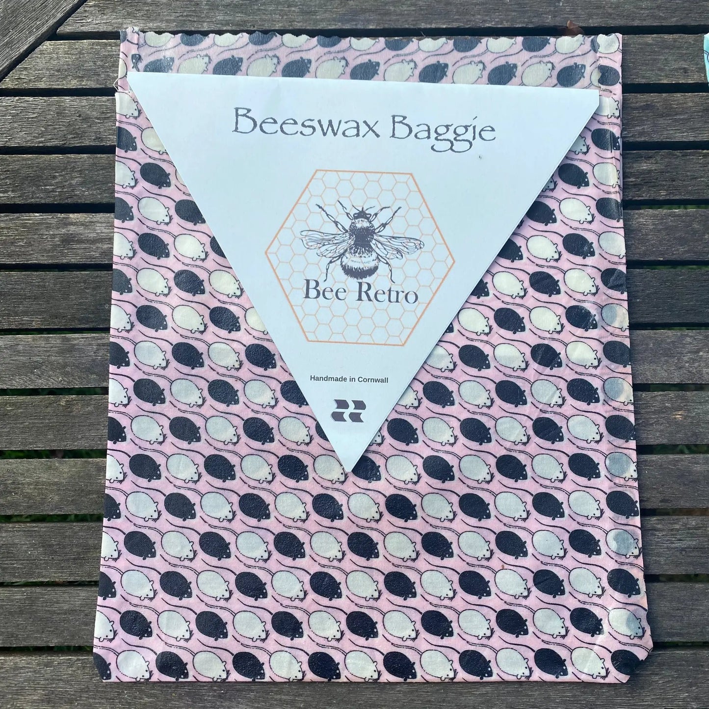 Beeswax Baggie Sandwich size by BeeRetro Beeswax Food Wraps