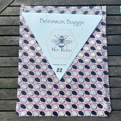 Beeswax Baggie Sandwich size by BeeRetro Beeswax Food Wraps