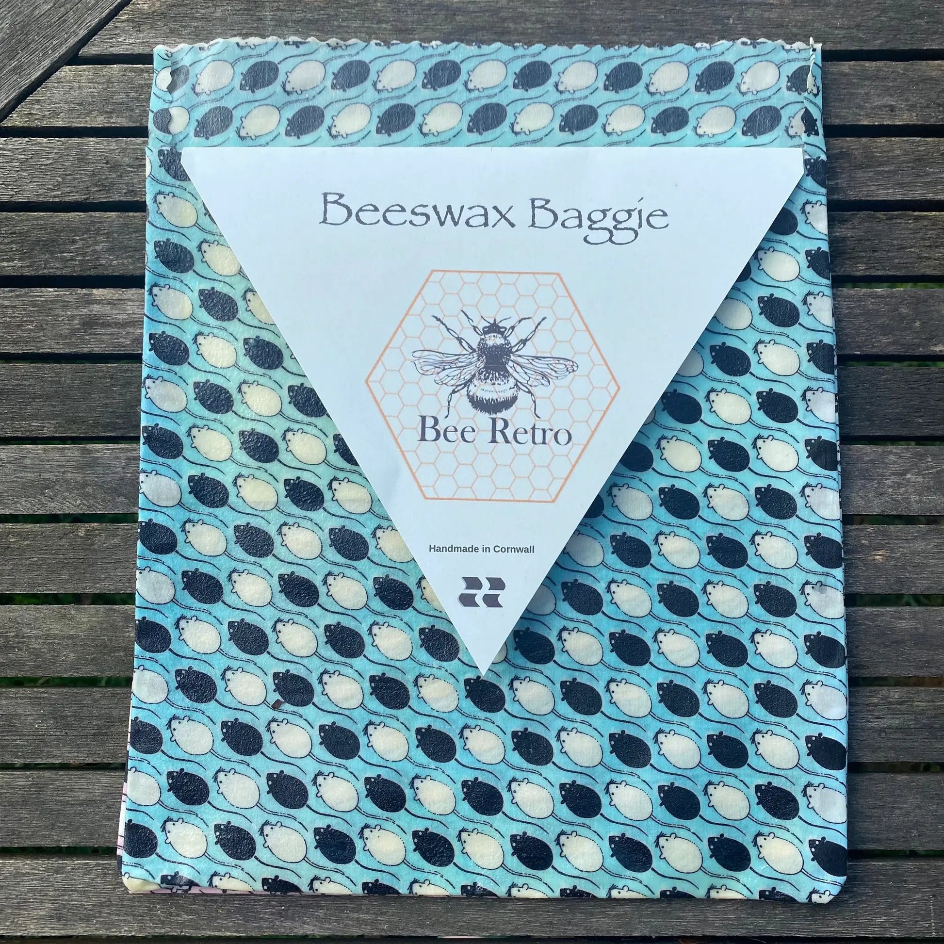 Beeswax Baggie Sandwich size by BeeRetro Beeswax Food Wraps