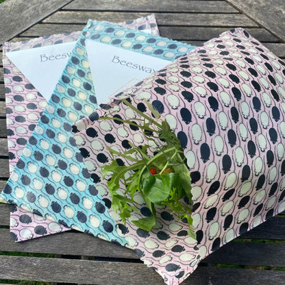 Beeswax Baggie Sandwich size by BeeRetro Beeswax Food Wraps