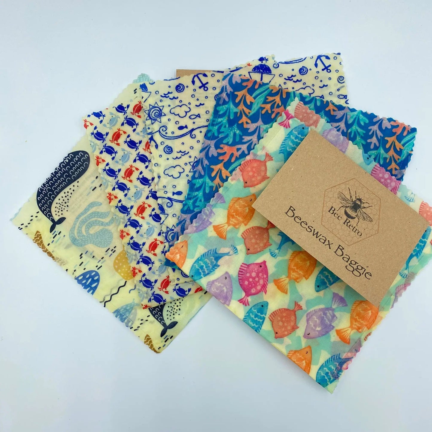Beeswax Baggie Sandwich size by BeeRetro Beeswax Food Wraps