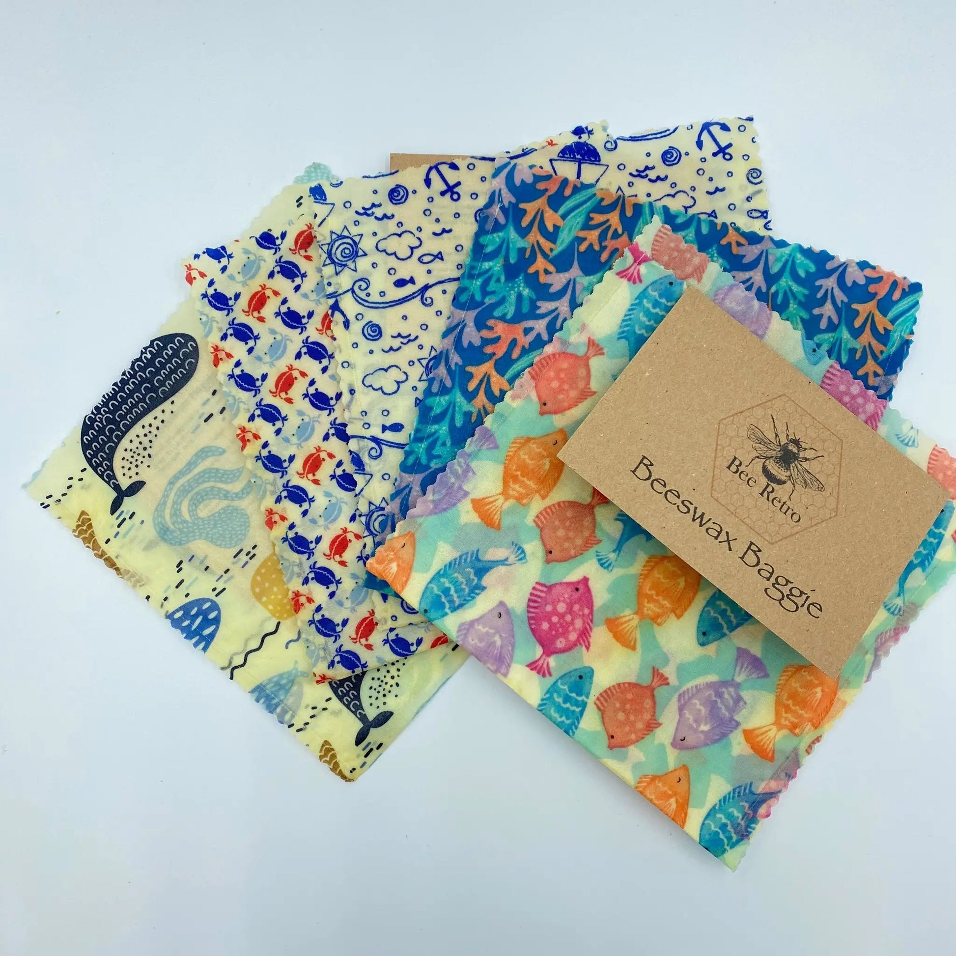 Beeswax Baggie Sandwich size by BeeRetro Beeswax Food Wraps
