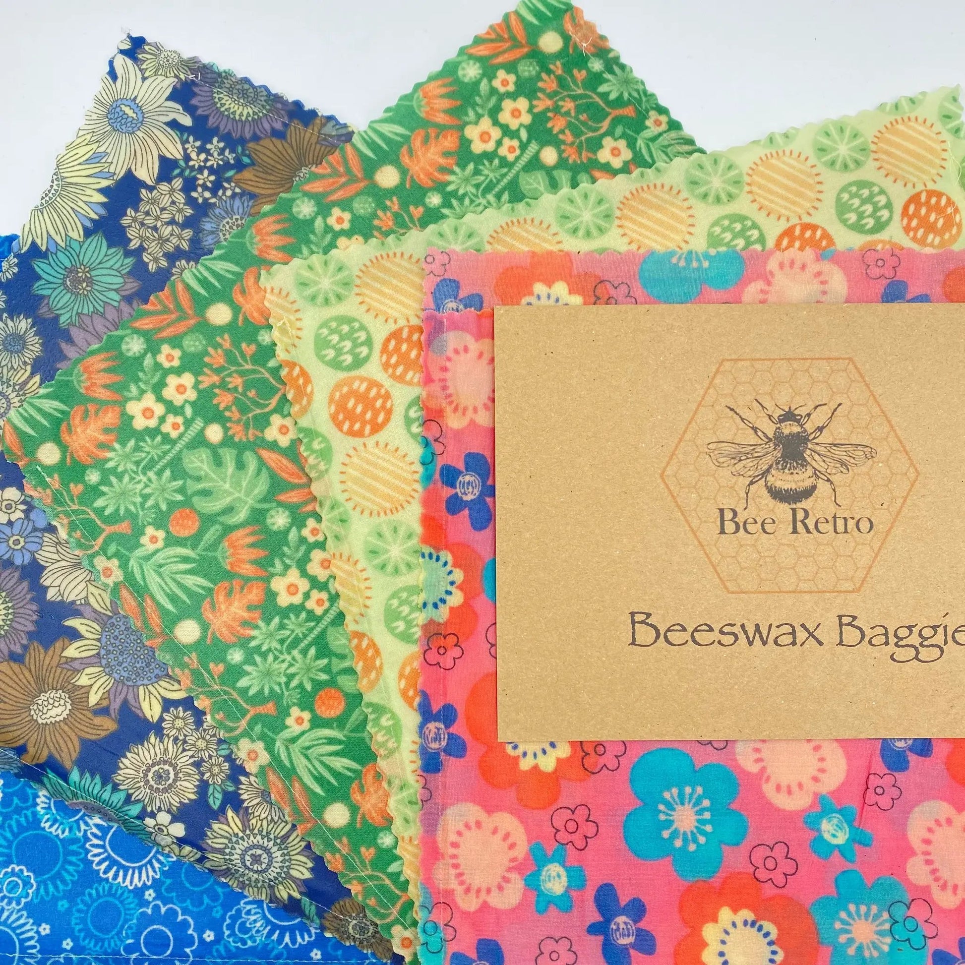 Beeswax Baggie Sandwich size by BeeRetro Beeswax Food Wraps