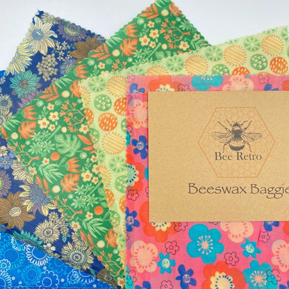 Beeswax Baggie Sandwich size by BeeRetro Beeswax Food Wraps