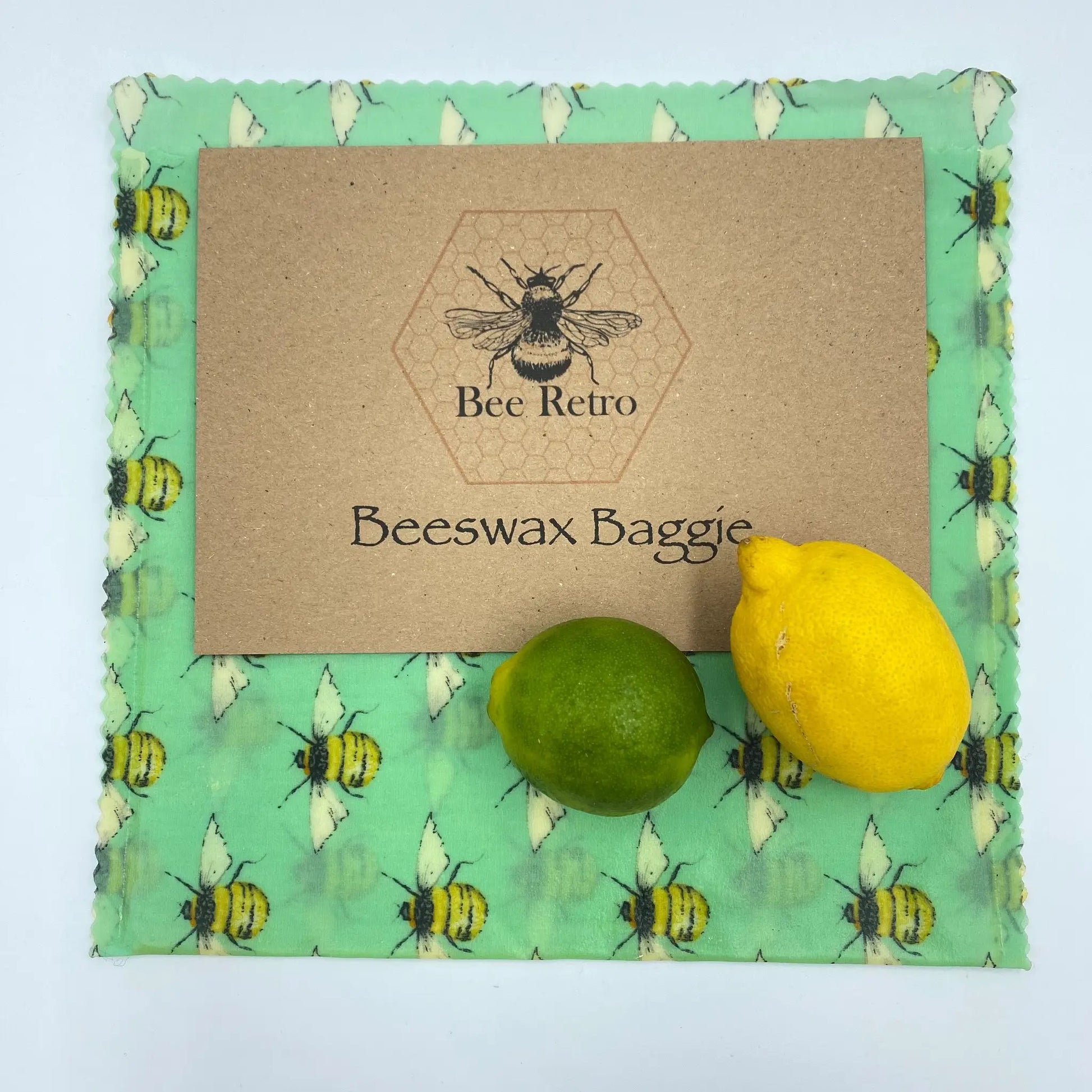 Beeswax Baggie Sandwich size by BeeRetro Beeswax Food Wraps