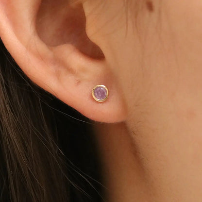 Amethyst studs by Nabi London