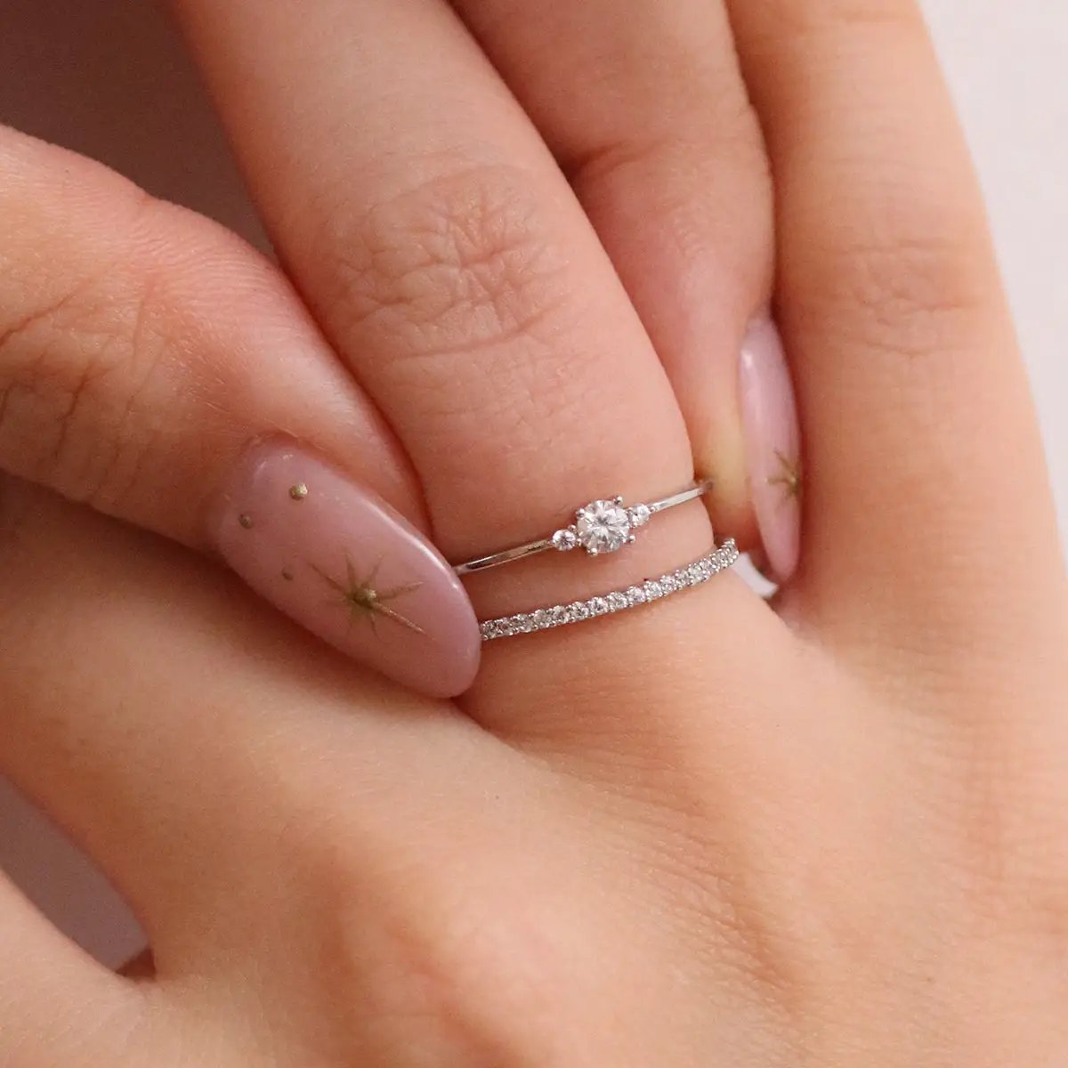 Big Cubic Layered Ring by Nabi London