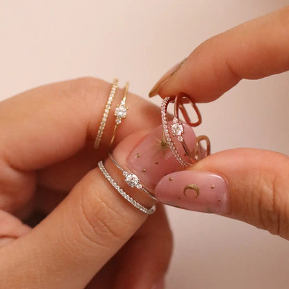 Big Cubic Layered Ring by Nabi London