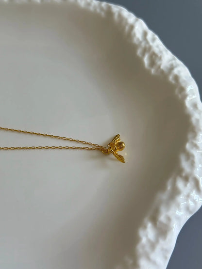 16K Gold Plated 925 Sterling Silver Big Bee Anklet by LAURRÈ Jewellery