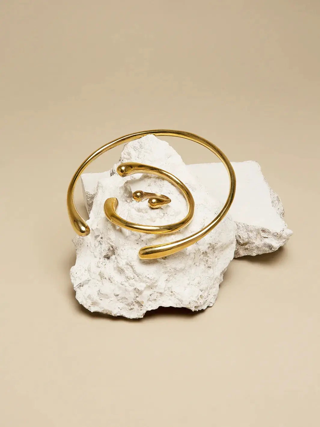 Jelani Twisted Recycled Brass Bangle by Paguro Upcycle