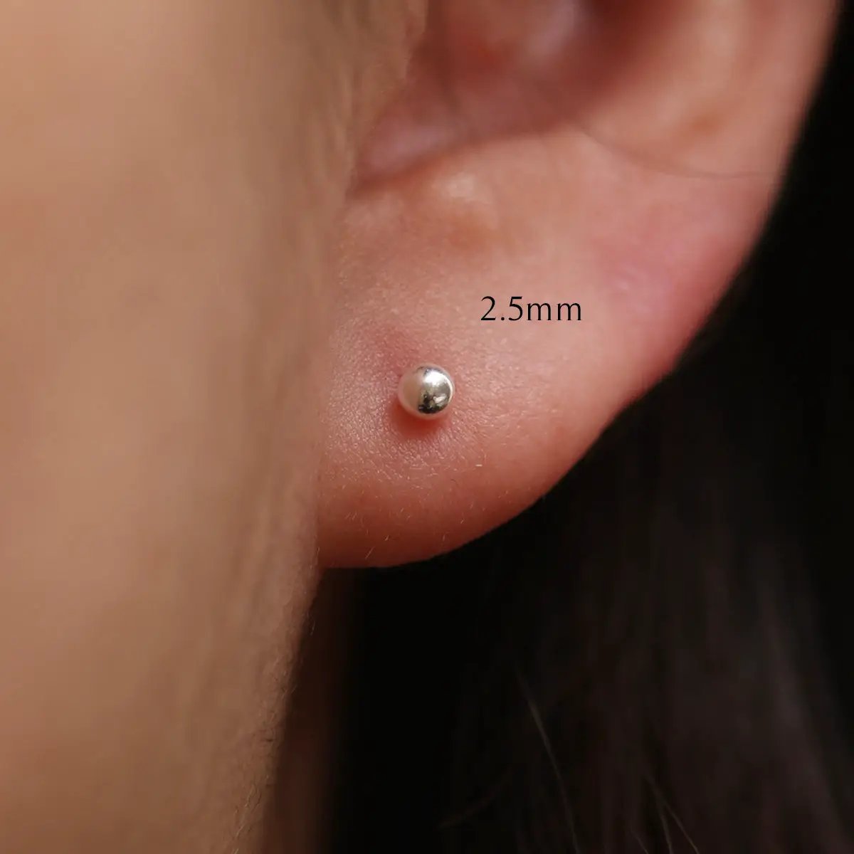 Simple ball stud earrings by Nabi London