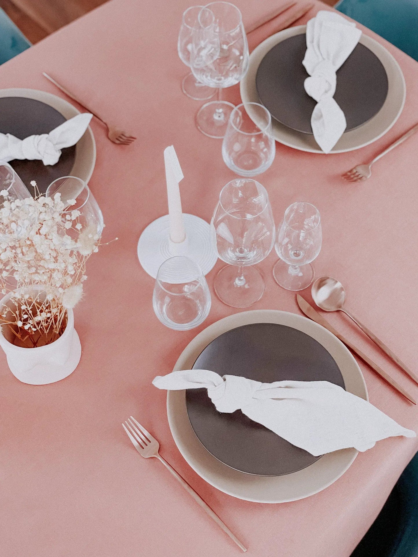 Battersea Linen Tablecloth – Unwashed Natural Pure Linen by WHAT A HOST