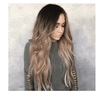 Korean Silk Gradient Long Curly Hair Wig by Cashymart