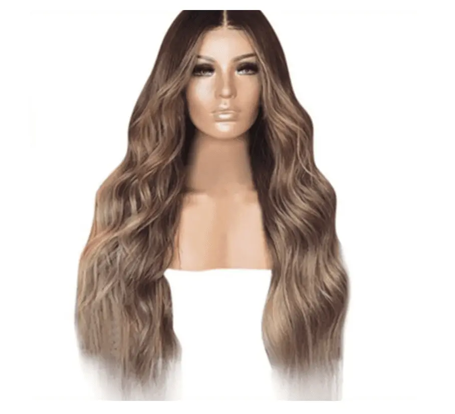 Korean Silk Gradient Long Curly Hair Wig by Cashymart