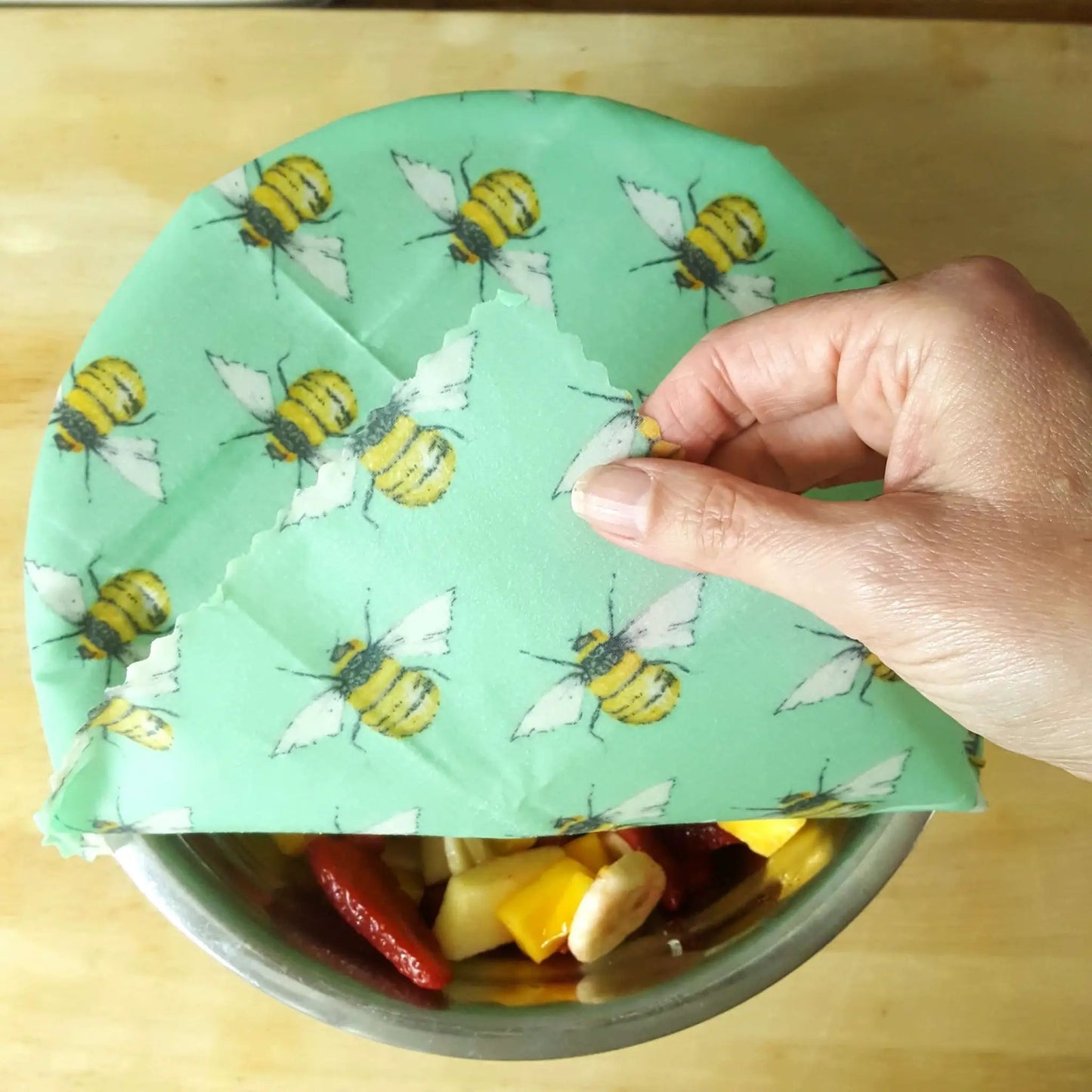 *Set of 3 Handmade Beeswax Wraps | Garden by Honey Bee Good