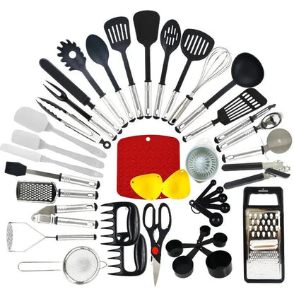 Light Luxury Nylon Kitchen Utensils Set by Cashymart