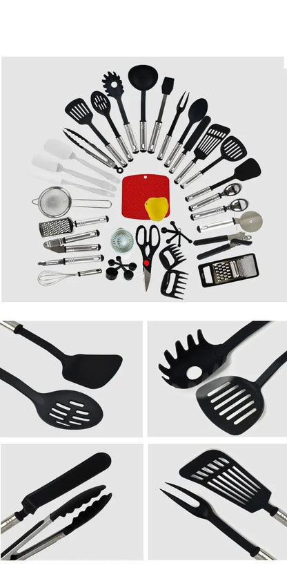Light Luxury Nylon Kitchen Utensils Set by Cashymart