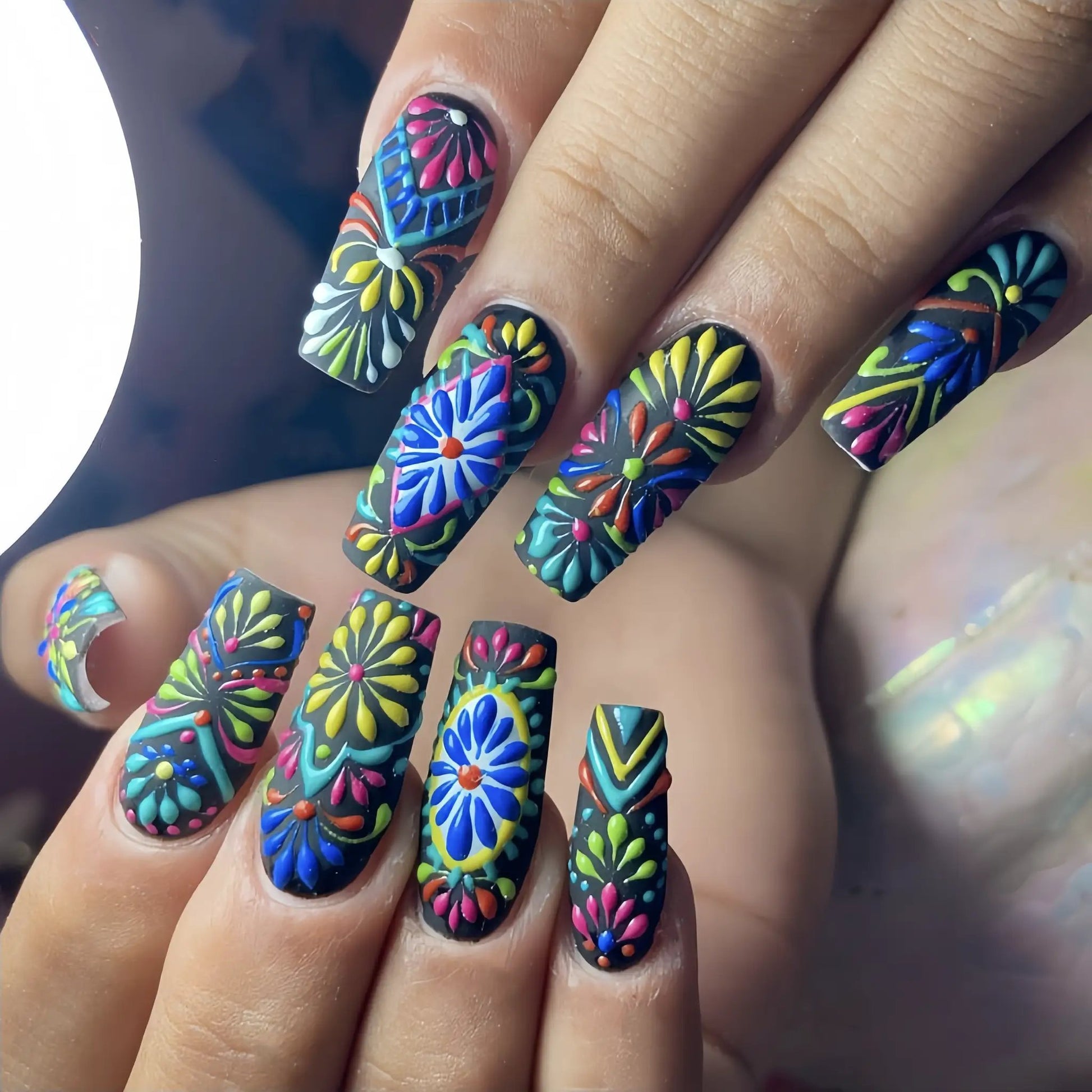 Long Ballet Press-On Nails Set by Cashymart