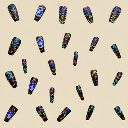 Long Ballet Press-On Nails Set by Cashymart
