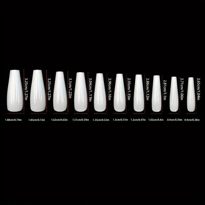 Long Ballet Press-On Nails Set by Cashymart