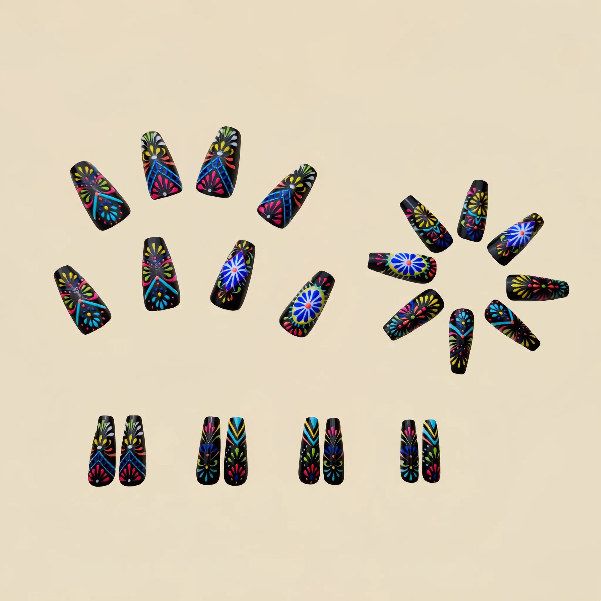 Long Ballet Press-On Nails Set by Cashymart