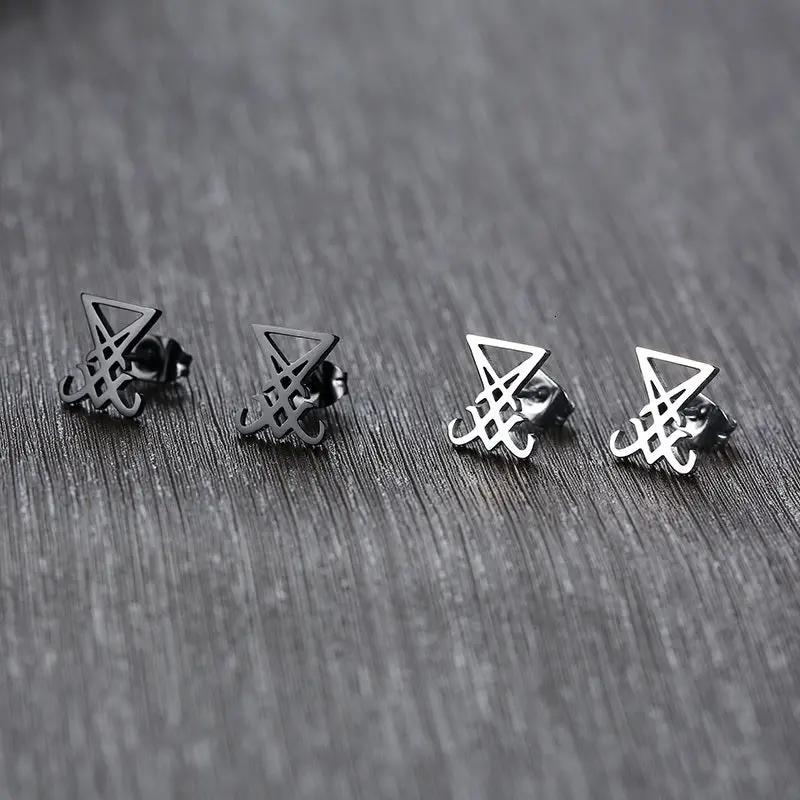 Lucifer Stud Earrings by Darkstorm