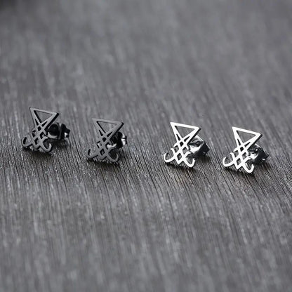 Lucifer Stud Earrings by Darkstorm