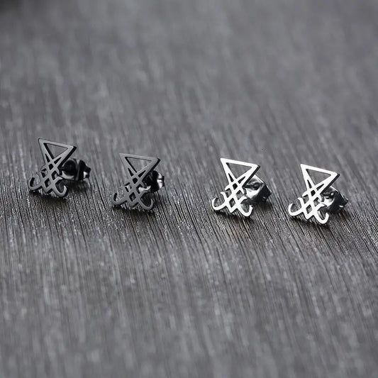 Lucifer Stud Earrings by Darkstorm
