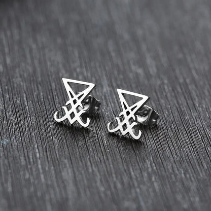 Lucifer Stud Earrings by Darkstorm