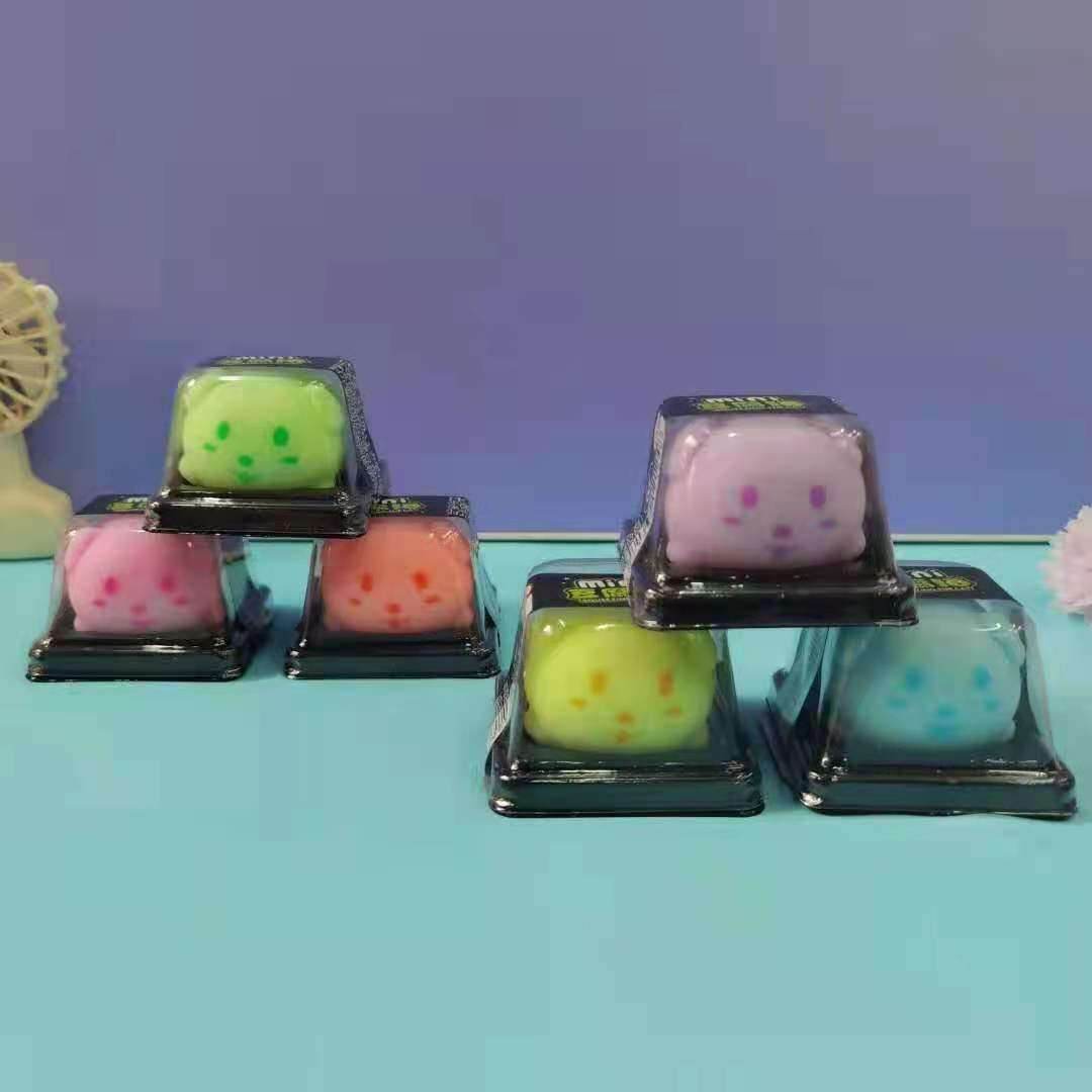 Luminous Squishy Tofu Ball Cat Toy