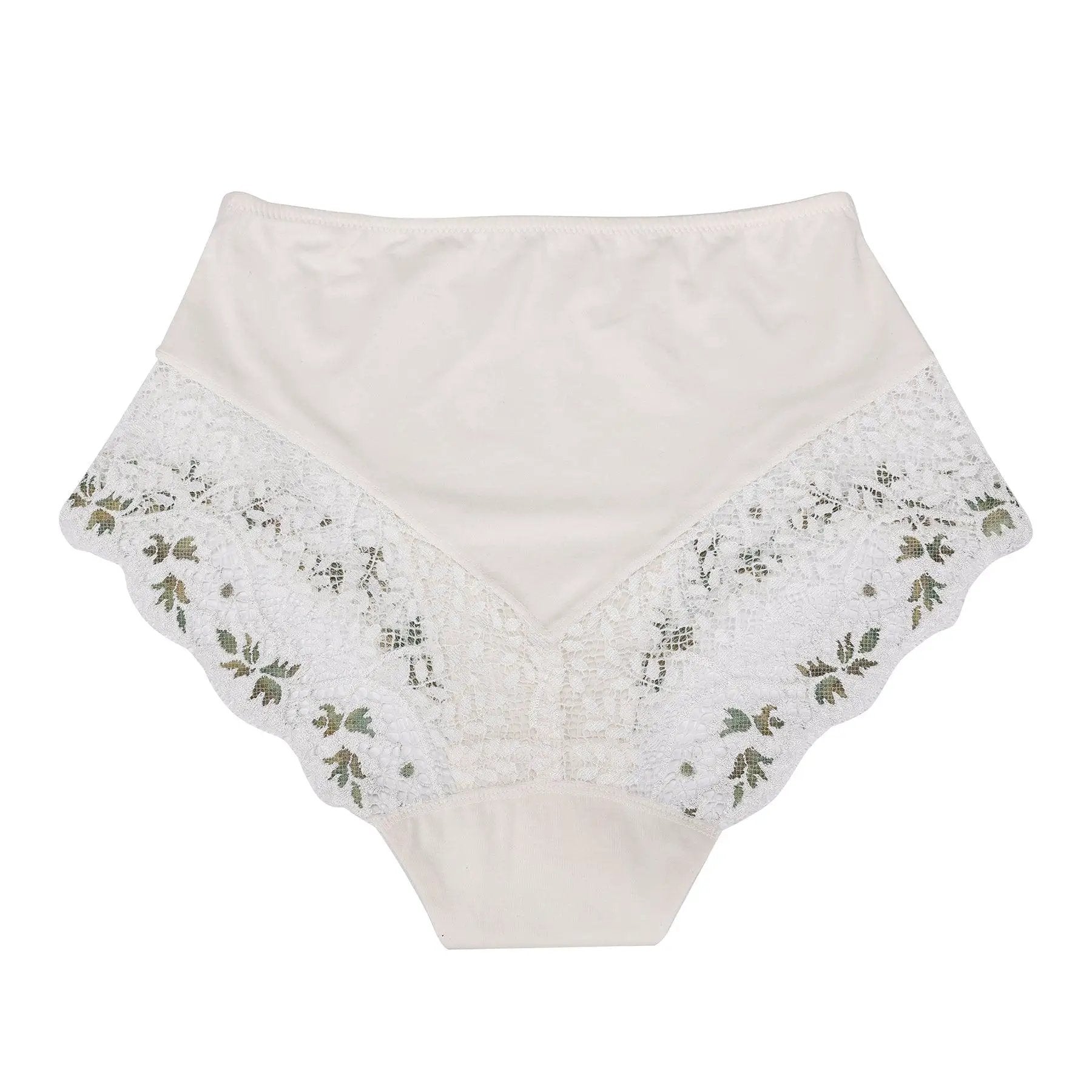 Nova - High Waisted Silk & Organic Cotton Full Brief by Juliemay Lingerie