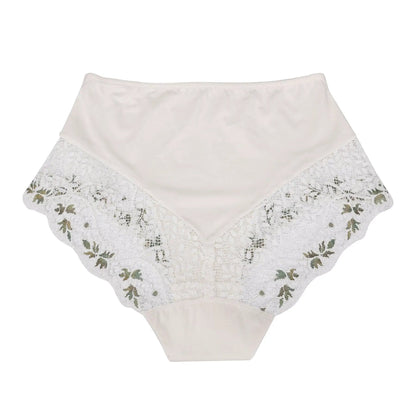 Nova - High Waisted Silk & Organic Cotton Full Brief by Juliemay Lingerie