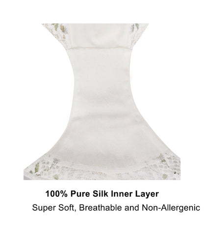 Nova - High Waisted Silk & Organic Cotton Full Brief by Juliemay Lingerie