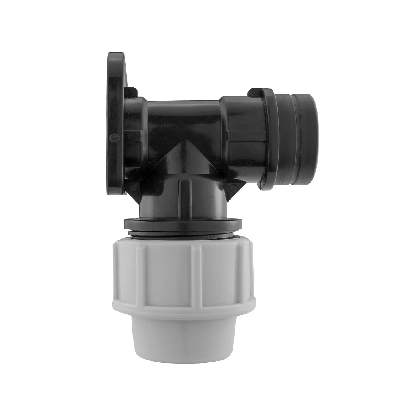 Wall Flange Kit 25mm MDPE + Lever Tap 3/4" Barb by AP Supplies