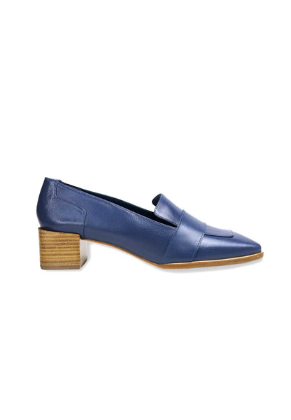Brown Calf Leather Loafers Louro – Women’s 4cm Block Heel by Atelier