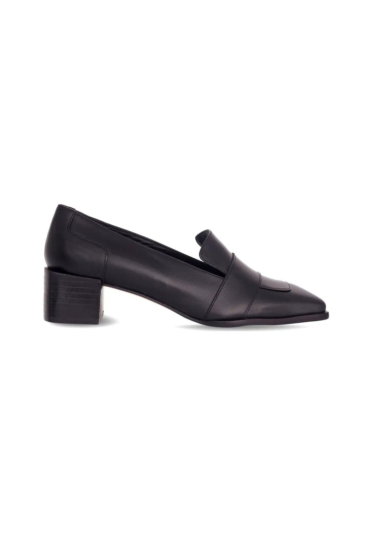 Brown Calf Leather Loafers Louro – Women’s 4cm Block Heel by Atelier