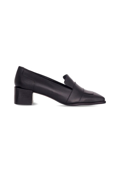 Brown Calf Leather Loafers Louro – Women’s 4cm Block Heel by Atelier