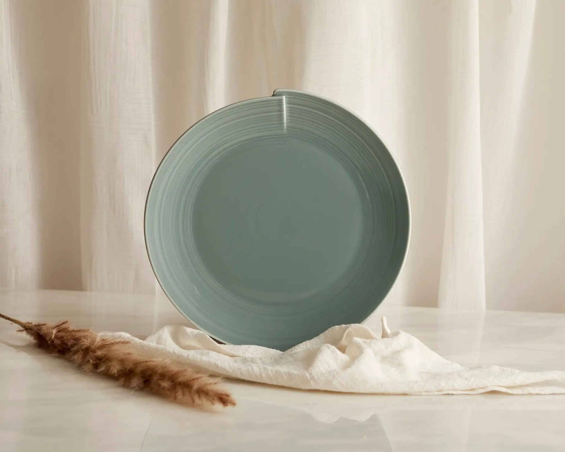 Maeve Porcelain Round Dinner Plate Green by WHAT A HOST