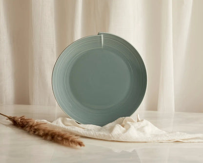 Maeve Porcelain Round Dinner Plate Green by WHAT A HOST
