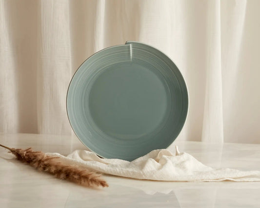 Maeve Porcelain Round Dinner Plate Green by WHAT A HOST