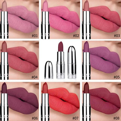 Matte Silver Long-Lasting Lipstick by Cashymart